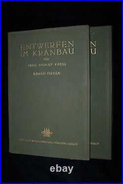 Krell Rudolf 1925 Entwerfen im Kranbau Handbuch für den Zeichentisch Band I + II