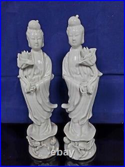 Late 19th century early 20th century, Dehua white porcelain Guanyin, China a
