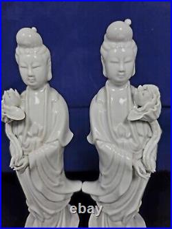 Late 19th century early 20th century, Dehua white porcelain Guanyin, China a