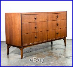 Mid Century Modern Dresser Credenza Kroehler Furniture Walnut Rosewood Vintage
