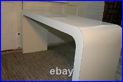 Mid Century Modern Waterfall Console Sofa Hall Table Carl Springer Style
