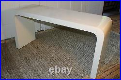 Mid Century Modern Waterfall Console Sofa Hall Table Carl Springer Style