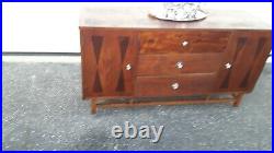 MidCentury Modern Walnut & Rosewood Credenza/Buffet By Stanley Furniture Co. #386