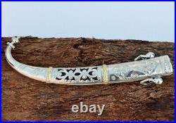 Moroccan Vintage Dagger Knife Handmade Antique Bone Handle islamic Arabic Sword