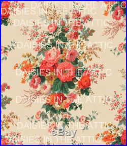 Most Beautiful Antique / Vintage Original 1920s Design Wallpaper Floral Bouquet