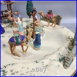 Mr. Christmas 90s Christmas In Bethlehem Nativity 32 Piece Animated Musical Set