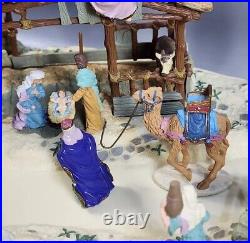 Mr. Christmas 90s Christmas In Bethlehem Nativity 32 Piece Animated Musical Set