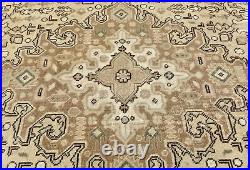Muted Distressed Floral Classic 8X11 Antique-Washed Vintage Oriental Rug Carpet