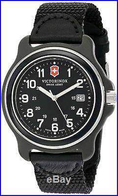 NEW Victorinox Swiss Army Men's 249087 Original XL Swiss Quartz Black Watch