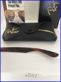 New Vintage B&L Ray Ban Wayfarer II W2054 Mock Tortoise 54mm Chromax Sunglasses