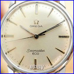 Nice Swiss Omega Seamaster Original Dial Manual Wind Steel Midsize Watch 135.012
