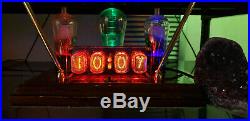 Nixie Tube Clock IN-12 Assembled With Tubes Fallout Steampunk Vintage