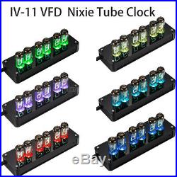Nobsound Vintage Desk 6× IV-11(-11) Vacuum Nixie Tube VFD Clock Remote DIY KIT