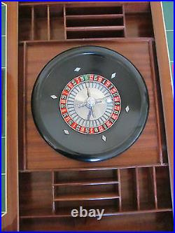 Notturno Intarsio Sorrento Italy Italian Game Table Roulette Chess Inlaid Wood
