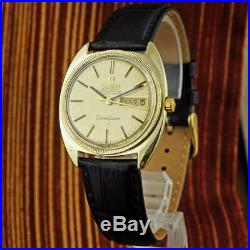 Omega C Constellation Gold Plated Automatic Day Date Original Dial Gents Watch