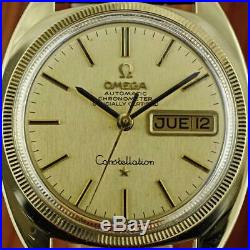Omega C Constellation Gold Plated Automatic Day Date Original Dial Gents Watch