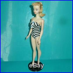 Orig Vintage 1959 #1 Ponytail Barbie Doll With All Original Paint Rare