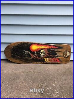 Original 1980s Santa Cruz Corey OBrien Reaper Skateboard Deck Brown Cloak Rare