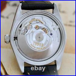 Original Rolex Tudor Prince Oysterdate Automatic Mint Blue Dial Ss Gents Watch