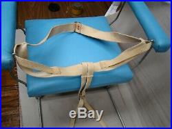 Original Teal / light blue vintage car seat auto child seat antique baby seat