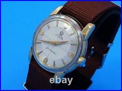 Original Vintage 1958 Omega Automatic Seamaster Gold Cap Steel Watch Service 471