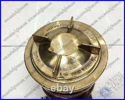 Original Vintage Antique Marine Transparent Glass Brass Nautical Electric Lamp