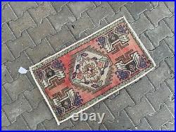Oushak Runner Vintage Turkish Kilim Rug Decorative Handmade Oriental Wool Carpet