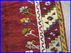 Perfect Red Antique 2x4 Oushak Turkish Oriental Area Rug