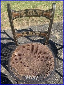 Period regency chairs ebonized painted circa 1810 set of 3