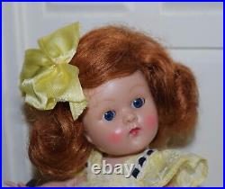 Pretty VINTAGE Vogue Strung Ginny Doll 8 1952 Kindergarten Series LINDA Redhead