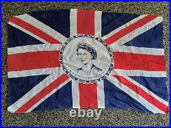 Queen Elizabeth Coronation Flag /Bunting Vintage 1953