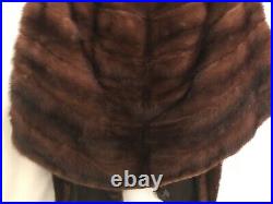 RANCH MINK Genuine FUR STOLE. ABSOLUTELY SOFT STOLE. Fits most sizes