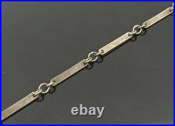 RUSSIA 925 Sterling Silver Vintage Antique Red Jasper Chain Necklace NE3501