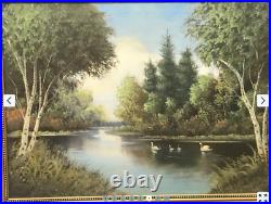 Rare 1932's Vintage Antique Original Canvas Old Oil painting germany Signed