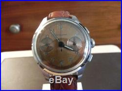 Rare 1940's Seeland Landeron chronograph in original box recently serviced