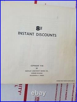Rare Antique 8% Instant Discounts Cashiers Retail Percentage Book 1948 Vintage