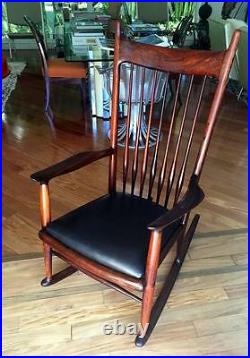 Rare Early Rosewood Rocking Chair by Sam Maloof