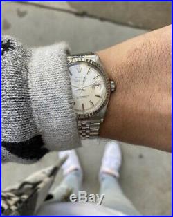 Rolex Datejust Automatic 36mm Steel Watch 1603 all original From THEO AND HARRIS