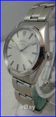 Rolex Oyster Perpetual AIR-KING Mens SS 34mm Watch On Original Oyster Band 1963