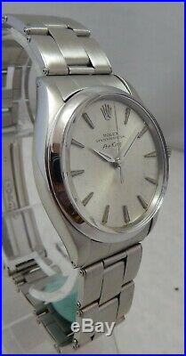 Rolex Oyster Perpetual AIR-KING Mens SS 34mm Watch On Original Oyster Band 1963
