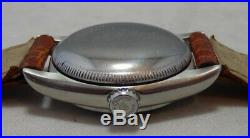 Rolex Oyster Perpetual Bubbleback Model 6050 SS Mens Watch ORIGINAL DIAL c. 1950
