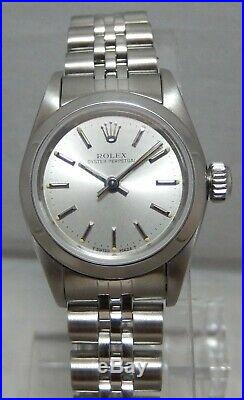 Rolex Oyster Perpetual Stainless Steel Ladies Watch 67180 All Original MINT 1986