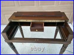 S. E. Shaw Antique Secretary Spinet Desk Flip Top Writing Table Early 1900's