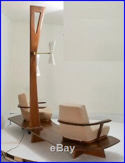 Samson Berman Chair sofa Mid Century Modern platform vintage lounge lamp suite