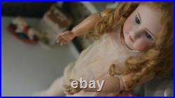 Simon and Halbig Antique Procelain Doll Mold 550 Sleepy Eyes Old Dress