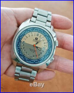 TISSOT Seastar T12 Navigator World-Time vintage diver chronograph 1970s Original