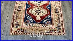 Turkish Area Rug, Vintage Rug, Antique Rug, Bohemian Rug, Wool Rug, 3.3 x 5 ft