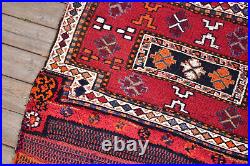 Turkish Rug 32''x51'' Handwoven East Anatolian Vintage 2x4 Sumak Carpet 83x130cm