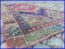 Turkish rug, Runner rug, Vintage rug, Handmade, Corridor, Wool 3,3 x 6,7 ft