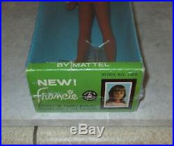 VHTF First Issue Black Francie Doll MIB in Variation Swimsuit